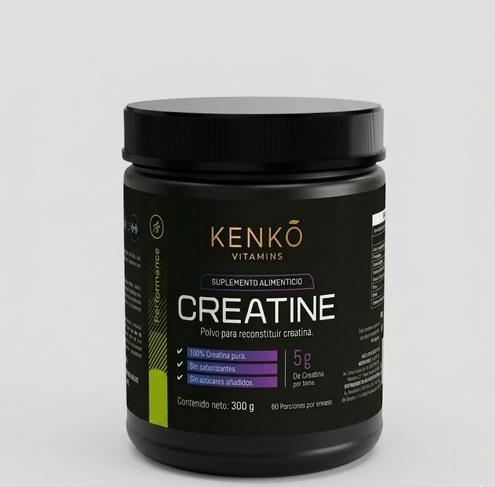 Creatina Monohidratada 100% Pura 300g – Kenkō Vitamins